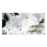 White Azalea - Our Wedding Photo Card