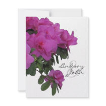 White Azalea Thank You Card invitations