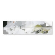 White Azalea - Thanks Bumper Sticker