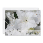 White Azalea - Thanks Personalized Invitations