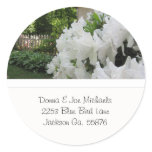White Azaleas Address Stickers