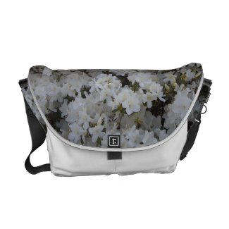 White Azaleas in Springtime Purse by CricketDiane rickshawmessengerbag