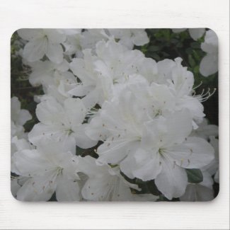 White Azaleas Mousepad mousepad