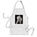 White Baby Ferret Apron