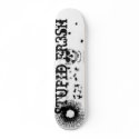 white background,with a skull and bullet holes skateboards by stupidfr3sh white background,with a skull and bullet holes skateboards