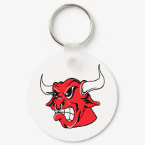 White Bad Ass Bull keychains by WhiteTiger_LLC White Bad Ass Bull keychains