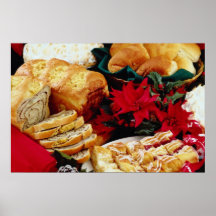 White Baked goods flowers Posters