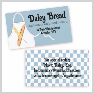 white baking apron oven mitt utensils business ... profilecard