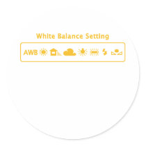 White Balance Round Sticker