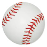 White Baseball Sticker