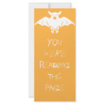 White Bat Bookmark Template Rack Card Template
