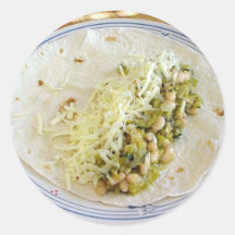 White Bean Chili Round Sticker