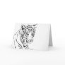 White Bengal Tiger Art Greeting or Note Cards