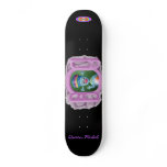 White BG, The Malamites text and Rainbow - Whit... Skate Deck