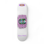 White BG, The Malamites text and Rainbow - Whit... Custom Skateboard