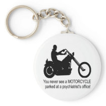 White Bike At Psychiatrists Office Key Chain