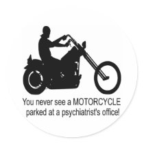 White Bike At Psychiatrists Office stickers by WhiteTiger_LLC White Bike At Psychiatrists Office stickers