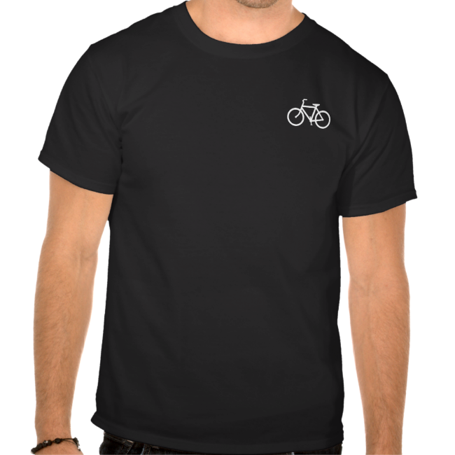 White Bike Route Tshirt