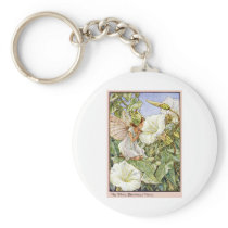 White Bindweed Fairy Keychain