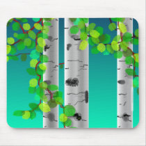White Birch Mouse Pads