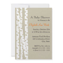 White Birch Tree/ Baby Shower Custom Invites