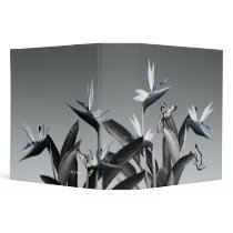 White Bird of Paradise & Butterfairies Vinyl Binders