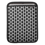 WHITE BLACK ACORN FLORAL PATTERN CLASSIC COUNTRY SLEEVE FOR iPads