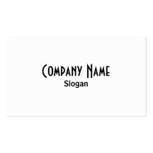 White & Black Business Card