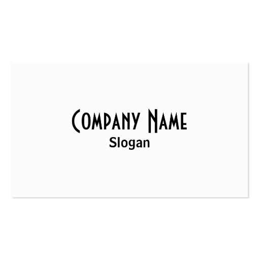 White & Black Business Card