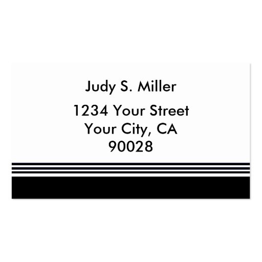 white black business card templates (back side)