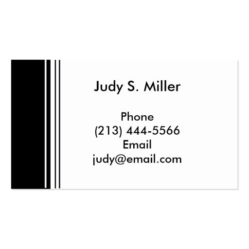 white black business card templates