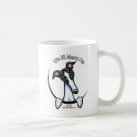 White Black Greyhound IAAM Coffee Mugs