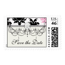 white black pink lovely bold damask stamp