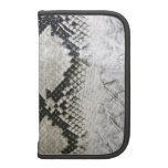 White & Black Snakeskin Folio Folio Planners