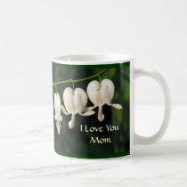 White Bleeding Hearts mugs