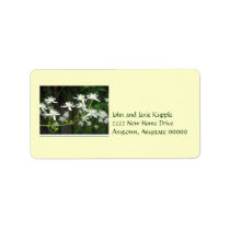white blosom new couple address labels