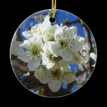 White Blossom Cluster Ornament