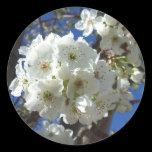 White Blossoms I Sticker