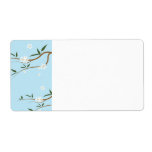 White Blossoms Shipping Labels