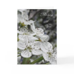White Blossoms Sympathy Card