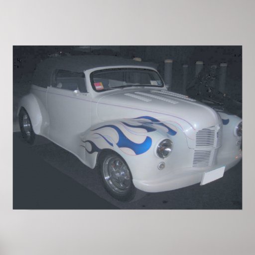 White & Blue Classic Posters