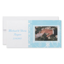 White & Blue Snowflake Wonderland