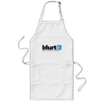 White Blurtit Long Apron
