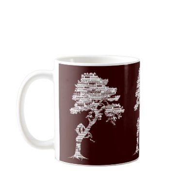 White Bodhi Tree Mugs by artgrrlproductions