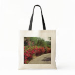 White Bougainvillea along road in St. Thomas flowe Tote Bags