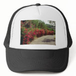White Bougainvillea along road in St. Thomas flowe Mesh Hats