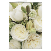 White Bouquet Cards