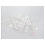 white Bouquet flowers Letterhead Design