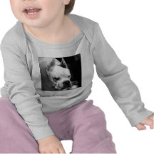 White Boxer Dog Baby  Shirt