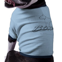 White boxer Dog shirt